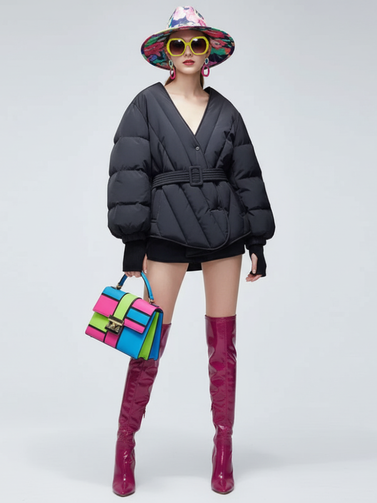 Classic Crossed Puffer Jacket SUTTON PLACE BYMANYC ® New York-1