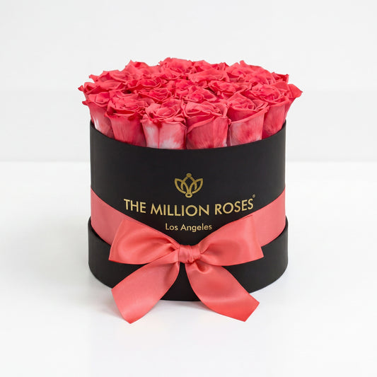 Classic Black Box | Coral Roses