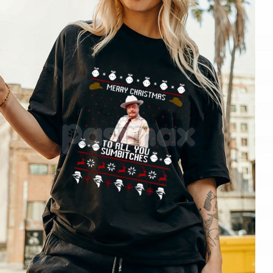Classic "Merry Christmas" T-Shirt - Festive Holiday Graphic Tee, Unisex Xmas Apparel, Cozy Winter Shirt