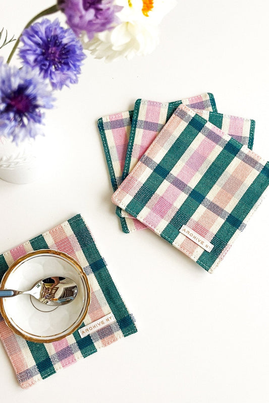 Lola Plaid Coasters