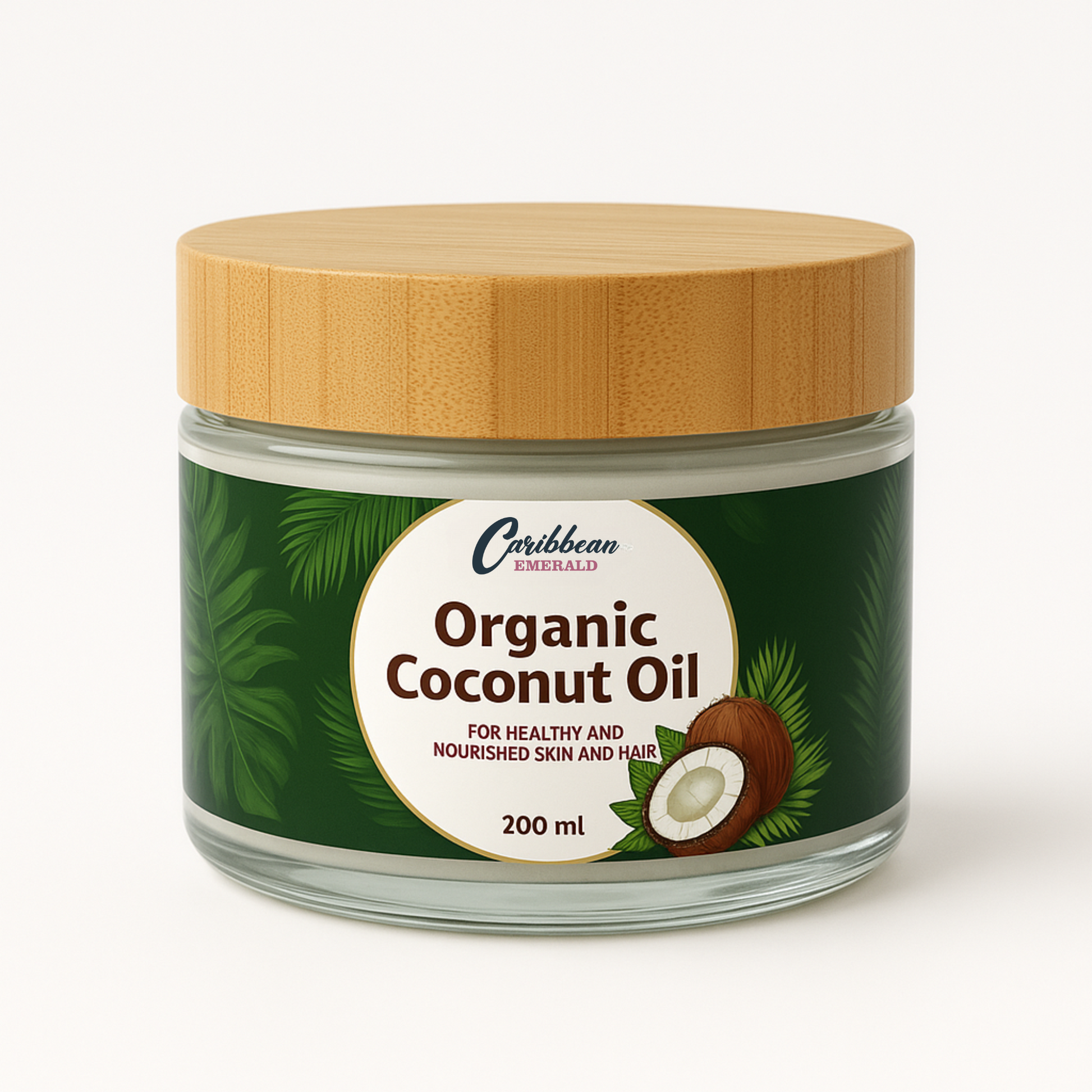 Caribbean Emerald Tropical Spirit Sugar Scrub 250ml and Caribbean Emerald Organic Coconut Oil 200ml-3