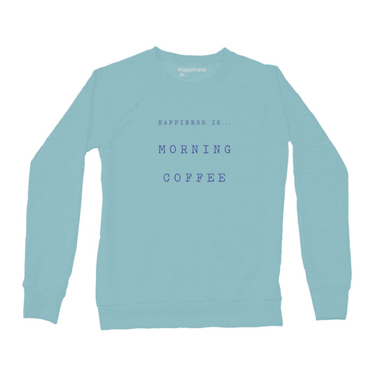 Women's Coffee Crew Sweatshirt, Teal
