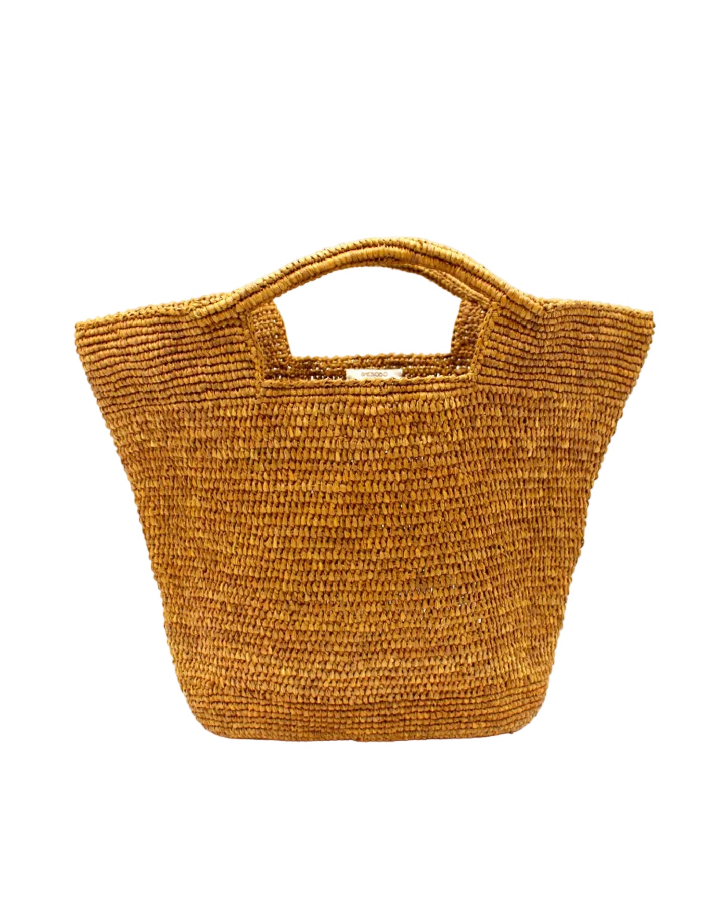 ConCon Large Crochet Raffia Straw Basket Handbag