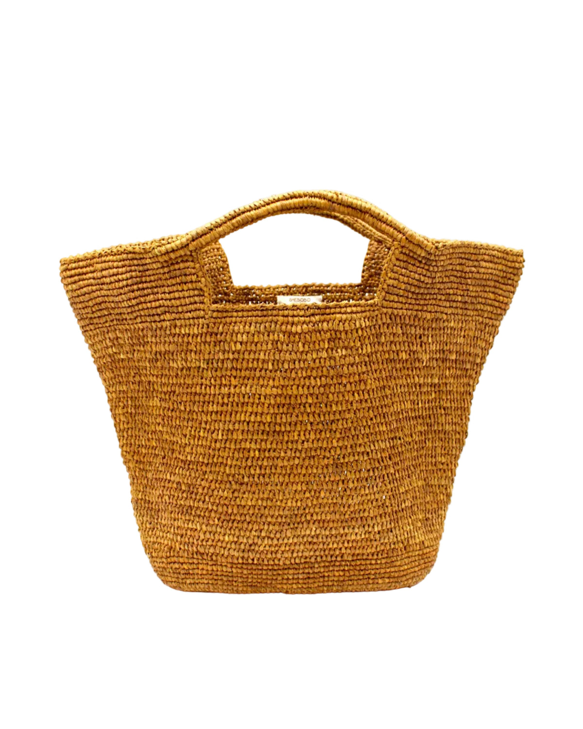 ConCon Large Crochet Raffia Straw Basket Handbag
