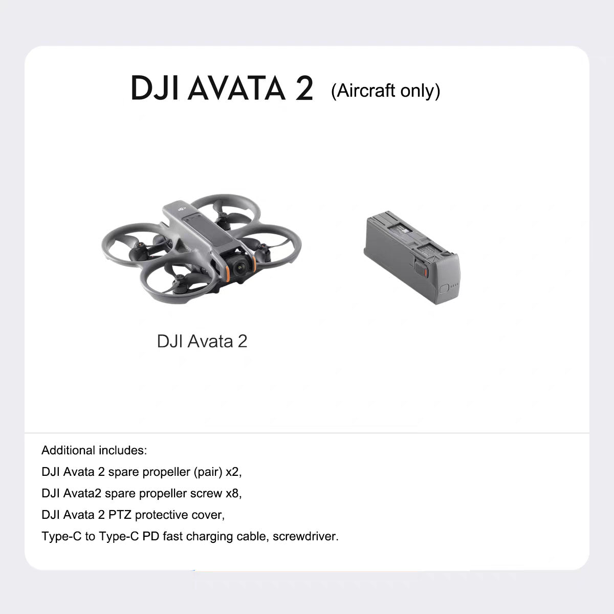 Model: DJI Avata 2

Maximum flight altitude: over 120 meters

Control mode: remote control

Battery life: 23 minutes

Image transmission distance: 13km

Flight Glasses Sensory Control Immersive Flight