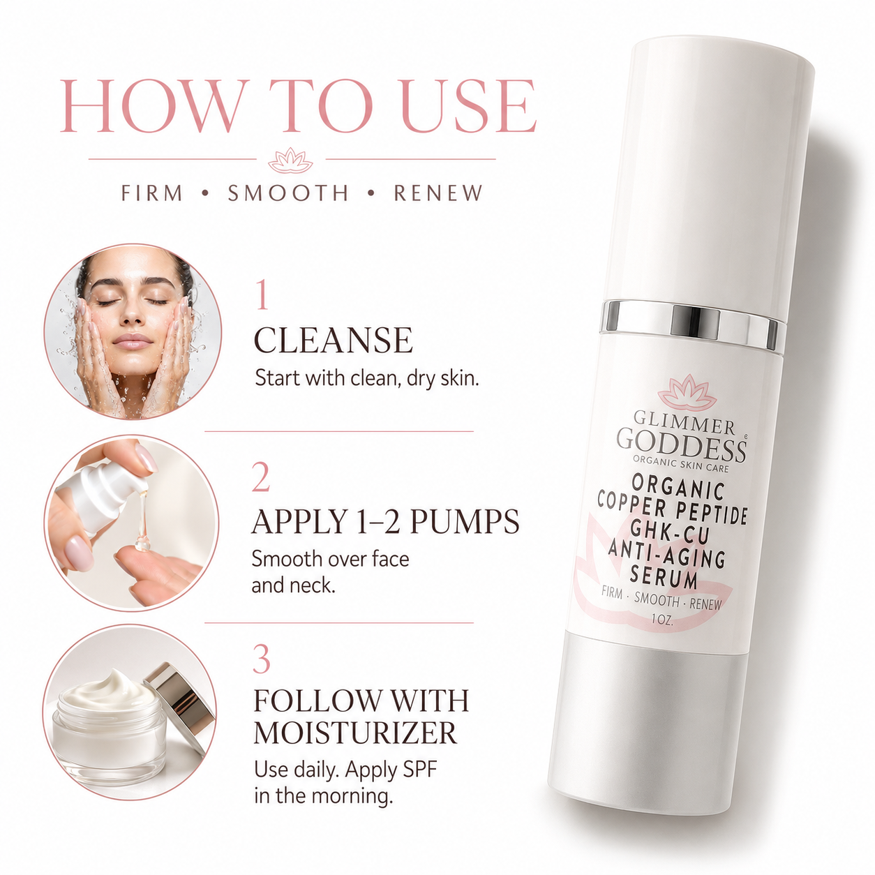 Organic Copper Peptide Serum – Firming & Smoothing