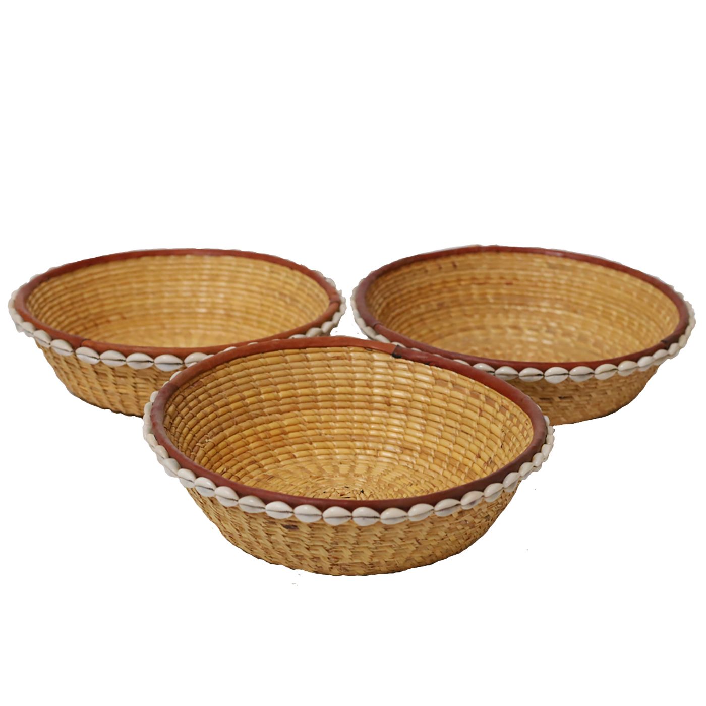 Cowrie Shell Bowl Basket-0