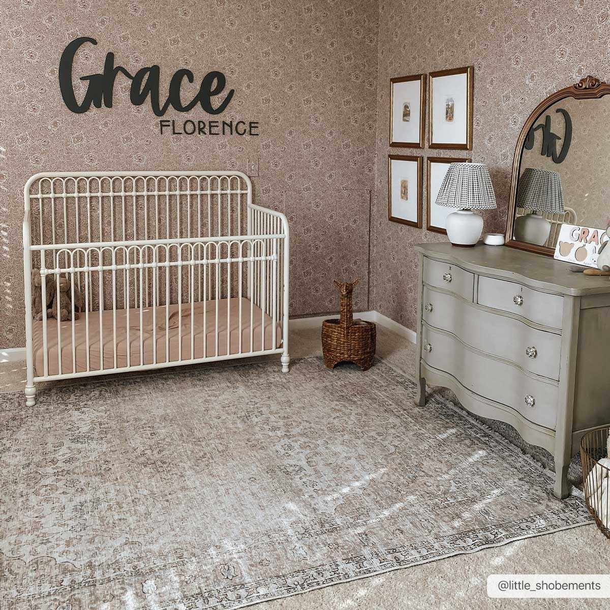 Cream Holi-2301 Washable Area Rug-2