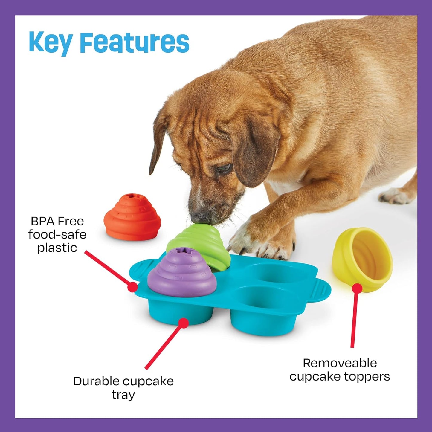 Party Treat Puzzle for Dogs - Cupcake