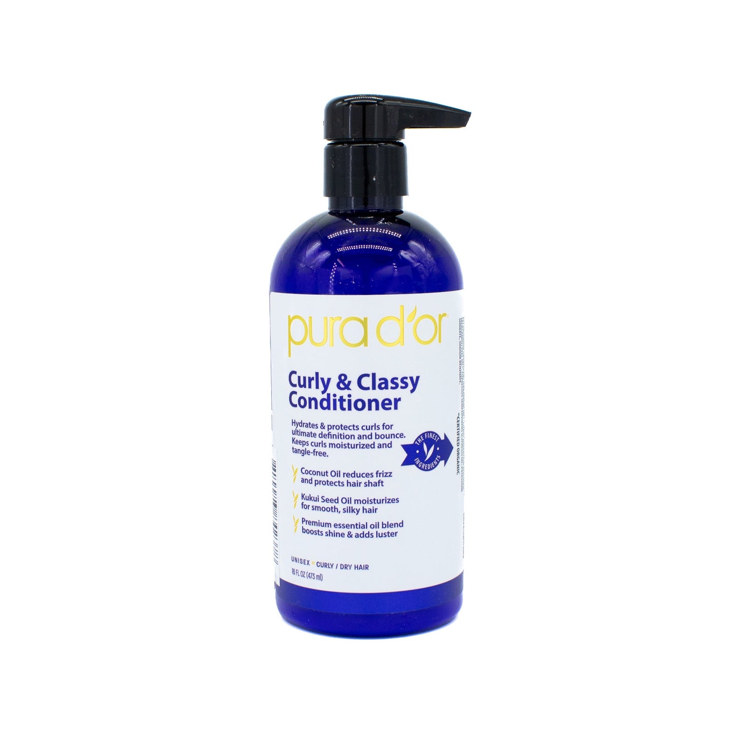 Pura d'or Curly & Classy Conditioner 16oz - New
