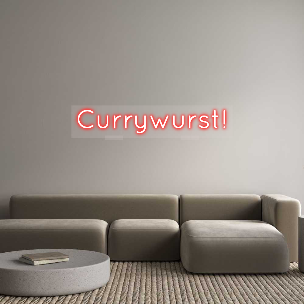 Custom Neon: Currywurst!