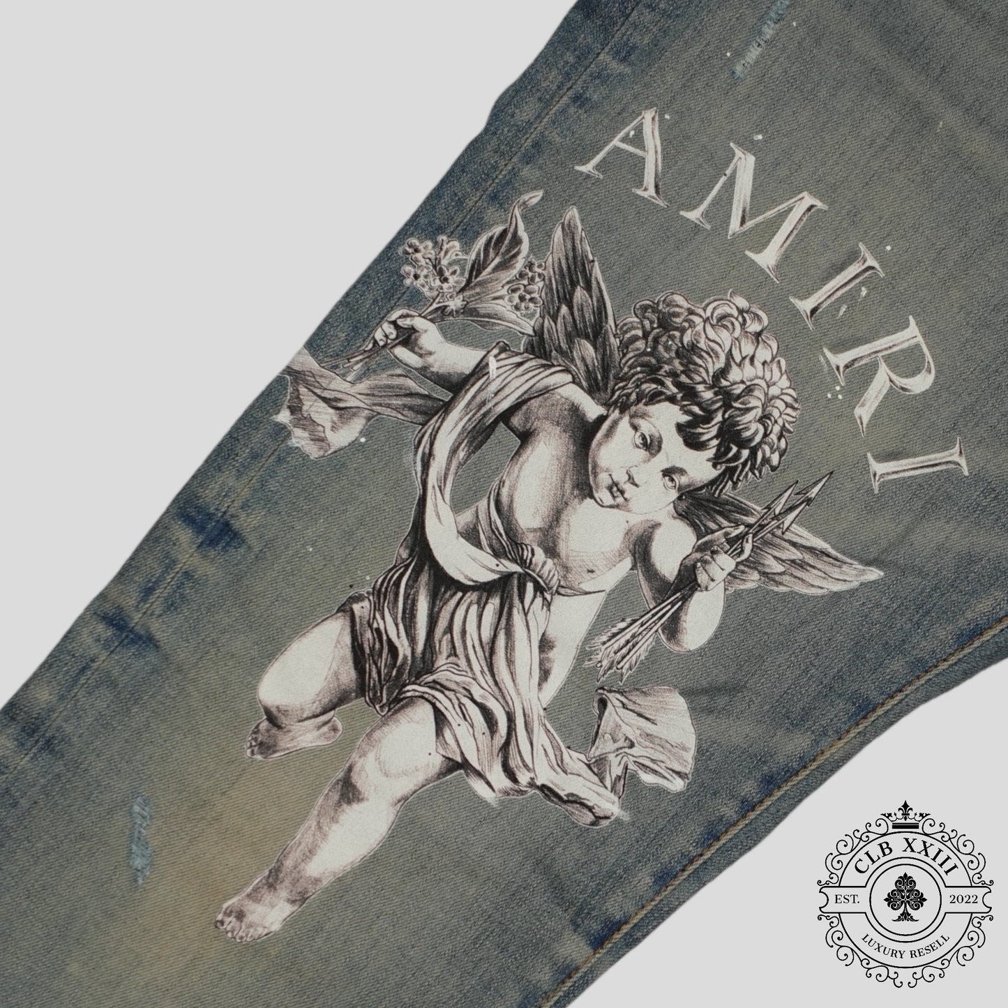 Amiri Cupid Jeans in Clay Indigo
