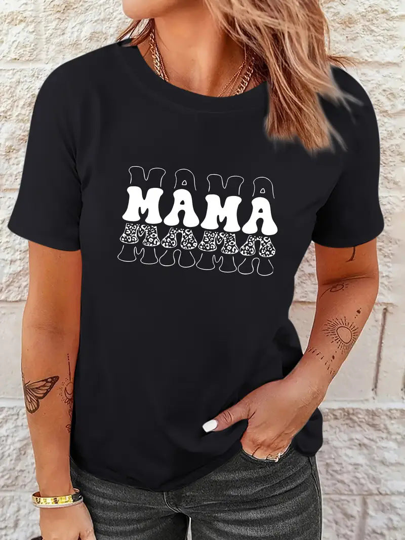 Women's Short Sleeve Round Neck T-Shirt Women's Clothing Gift