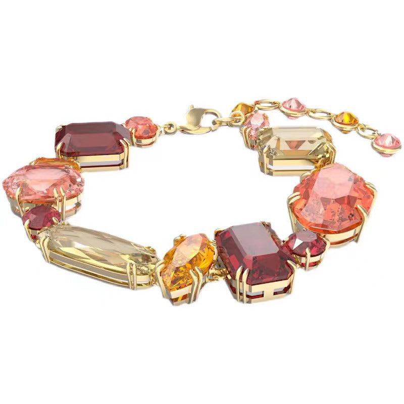The New Candy System Crystal Elements Necklace Earrings Bracelet Female Tanabata Gift