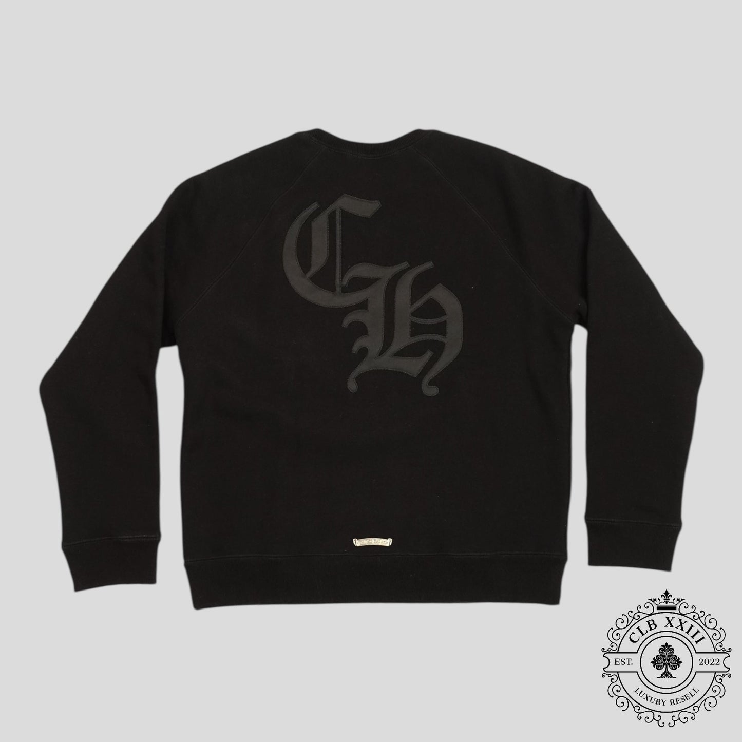 Chrome Hearts Cemetery Cross Seven-11 Crewneck in Black