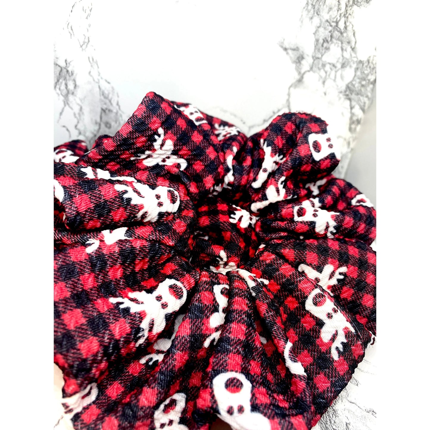 Buffalo Reindeer Christmas Bullet Scrunchie
