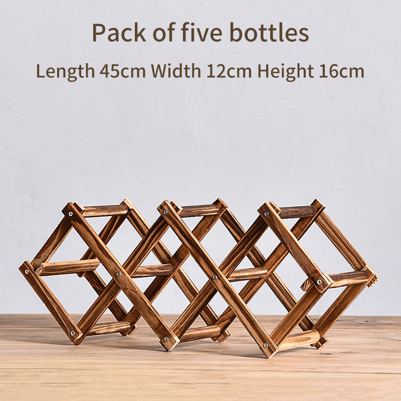 Red Wine Rack Solid Wood Household Small Modern Simple Red Wine Cabinet Display Rack Red Wine Rack