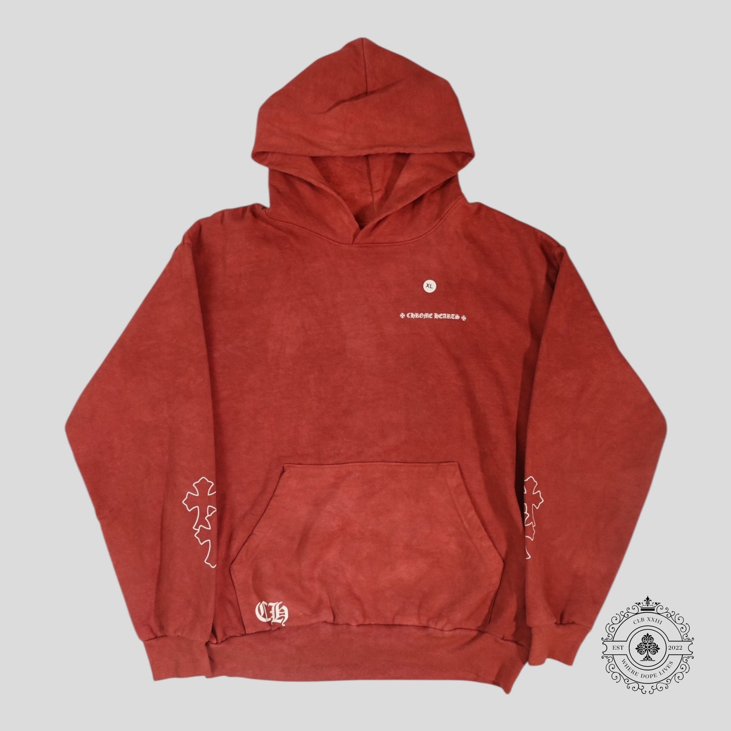 Chrome Hearts Certified Chrome Hoodie in Red