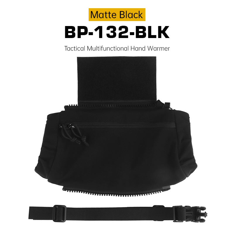 Tactical Hand Warmer Fanny Pack - 3-in-1 Winter Muff Pouch for Airsoft, Hunting, Camping