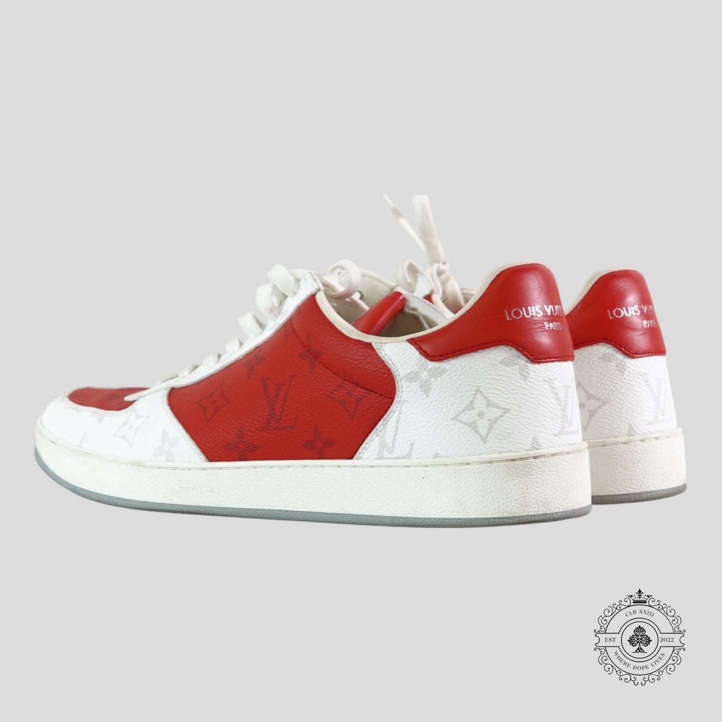 Louis Vuitton Rivoli Sneakers in Red / White