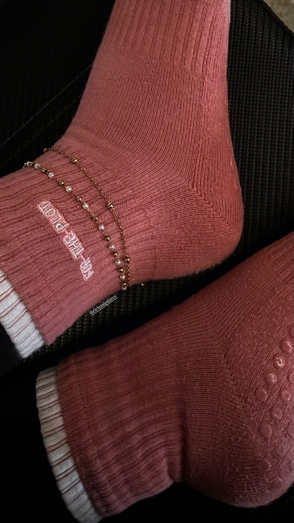 For The Plot Layered Grip Socks