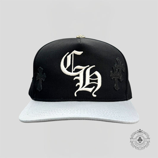 Chrome Hearts Cross Patch Hat in Black Grey