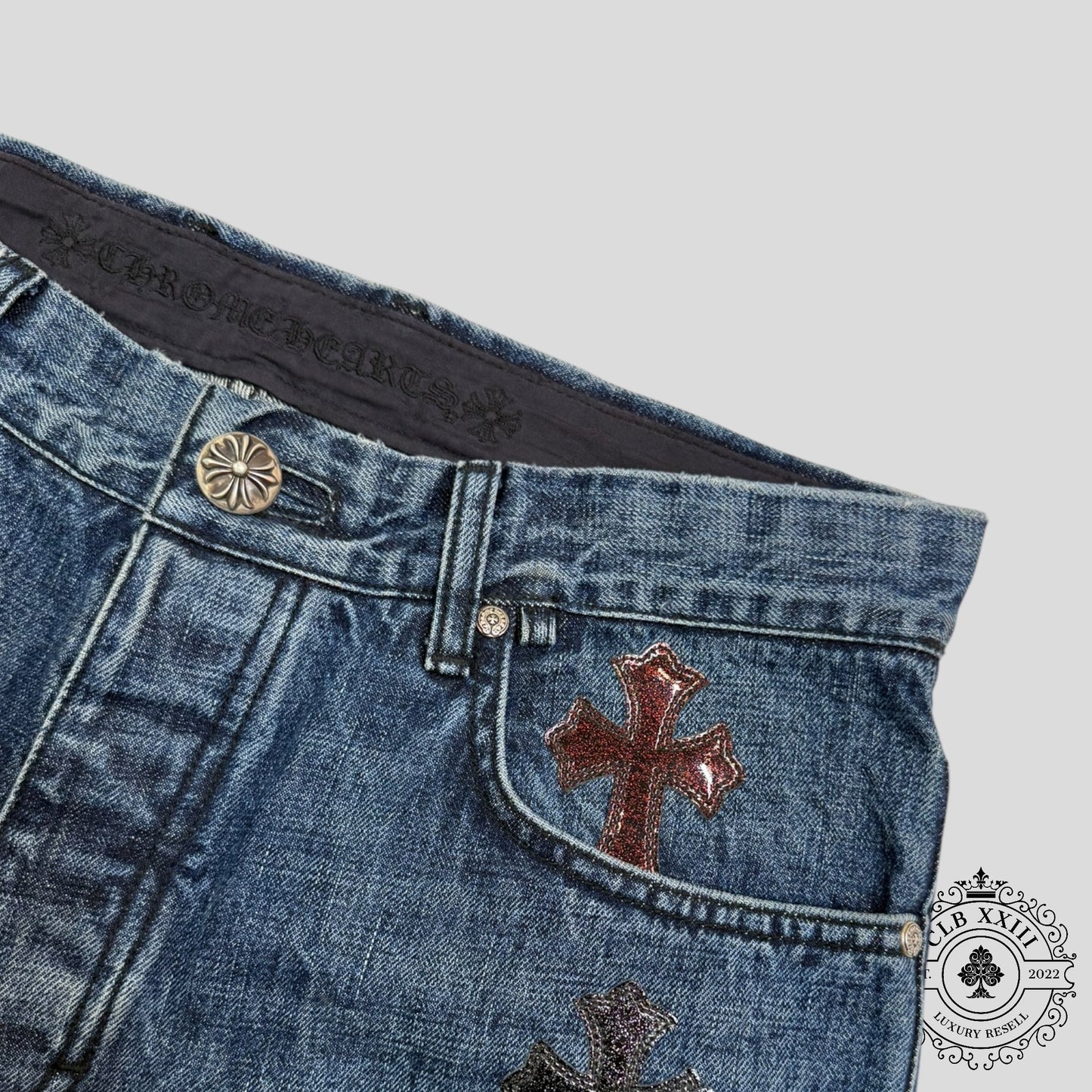 Chrome Hearts Gel Patch Turbo Diesel Jeans