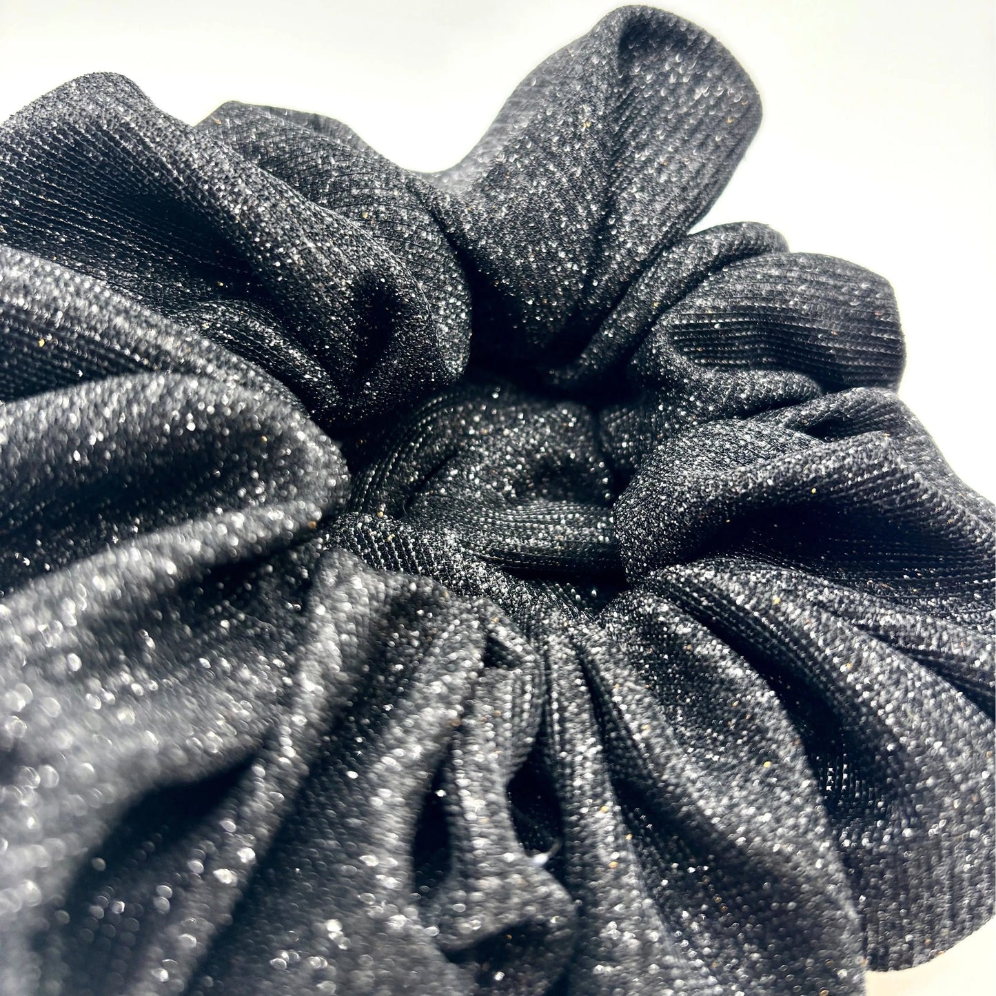Black Sparkle Scrunchie