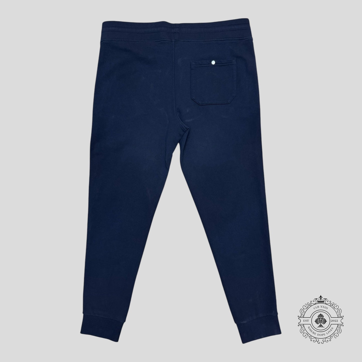 Moncler Logo Patch Sweatpants in Navy