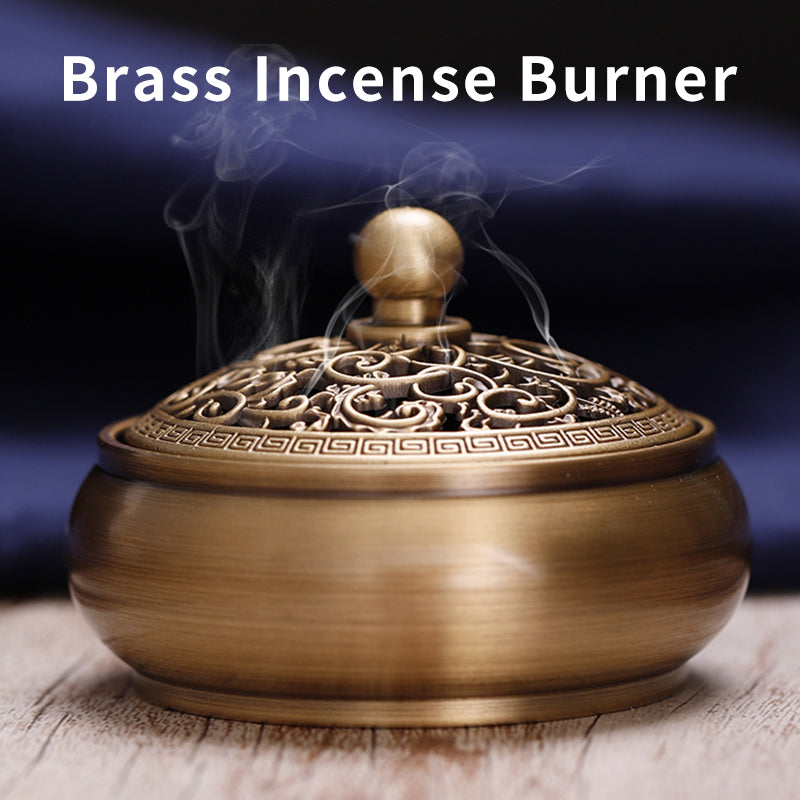Pure Copper Incense Burner Beating Incense Seal Script Incense Path Introductory Ceramic Set with Gift Box Gift Bag Incense Shovel Spike Tool