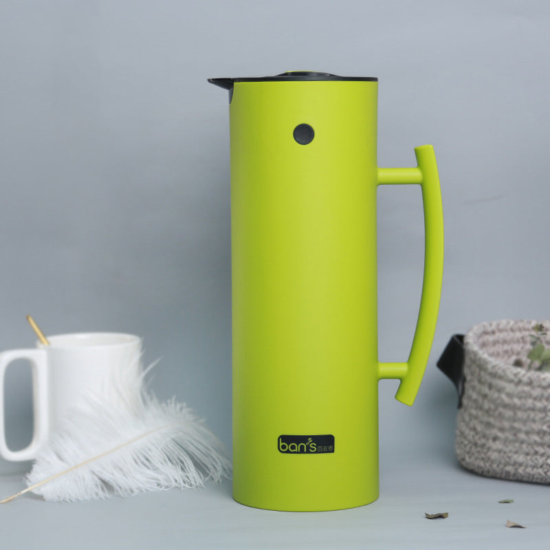 European Glass Liner Insulation Jug Simple Style Warm Water Bottle 1L