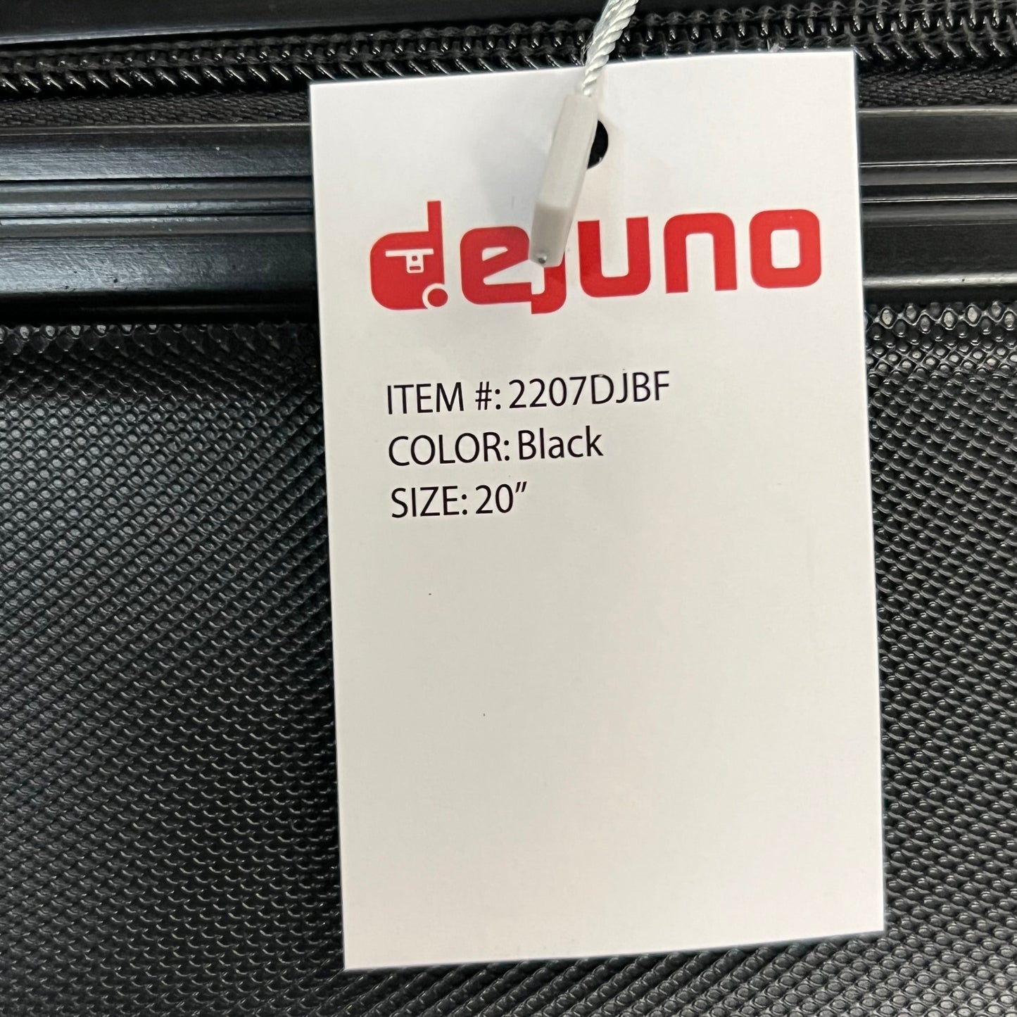 DEJUNO (3 PACK) Light Weight Expandable Spinner Rolling Suitcase Set BLACK 2207DJBF