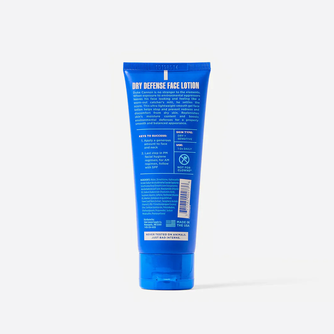 Dry Defense Face Lotion | Duke Cannon