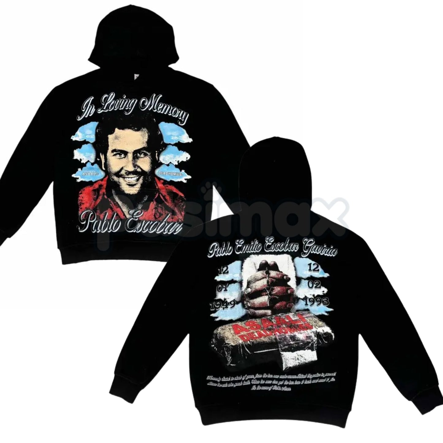 DEADHOMIE$ In Loving Memory Pullover – Memorial Tribute Hoodie, Loss & Remembrance Graphic Streetwear, Unisex