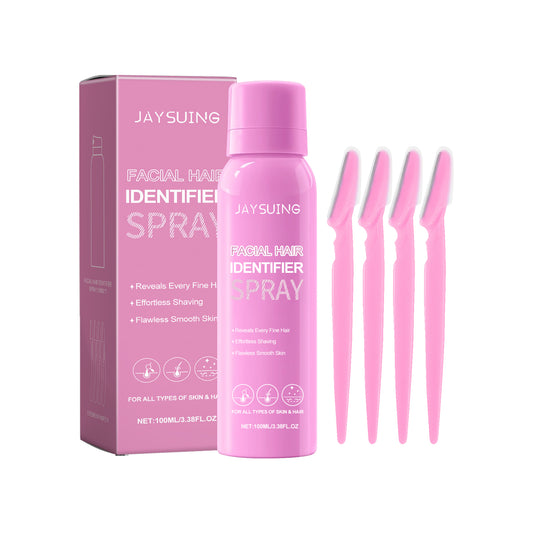 Jaysuing Facial Hair Recognition Spray Facial Cleanser Softens Hair Gentle Daily Care Hair Removal Spray