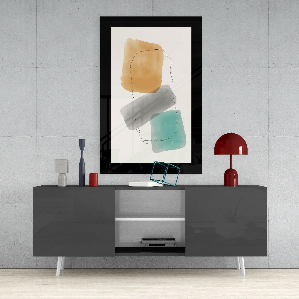 Cubic Art Glass Wall Art