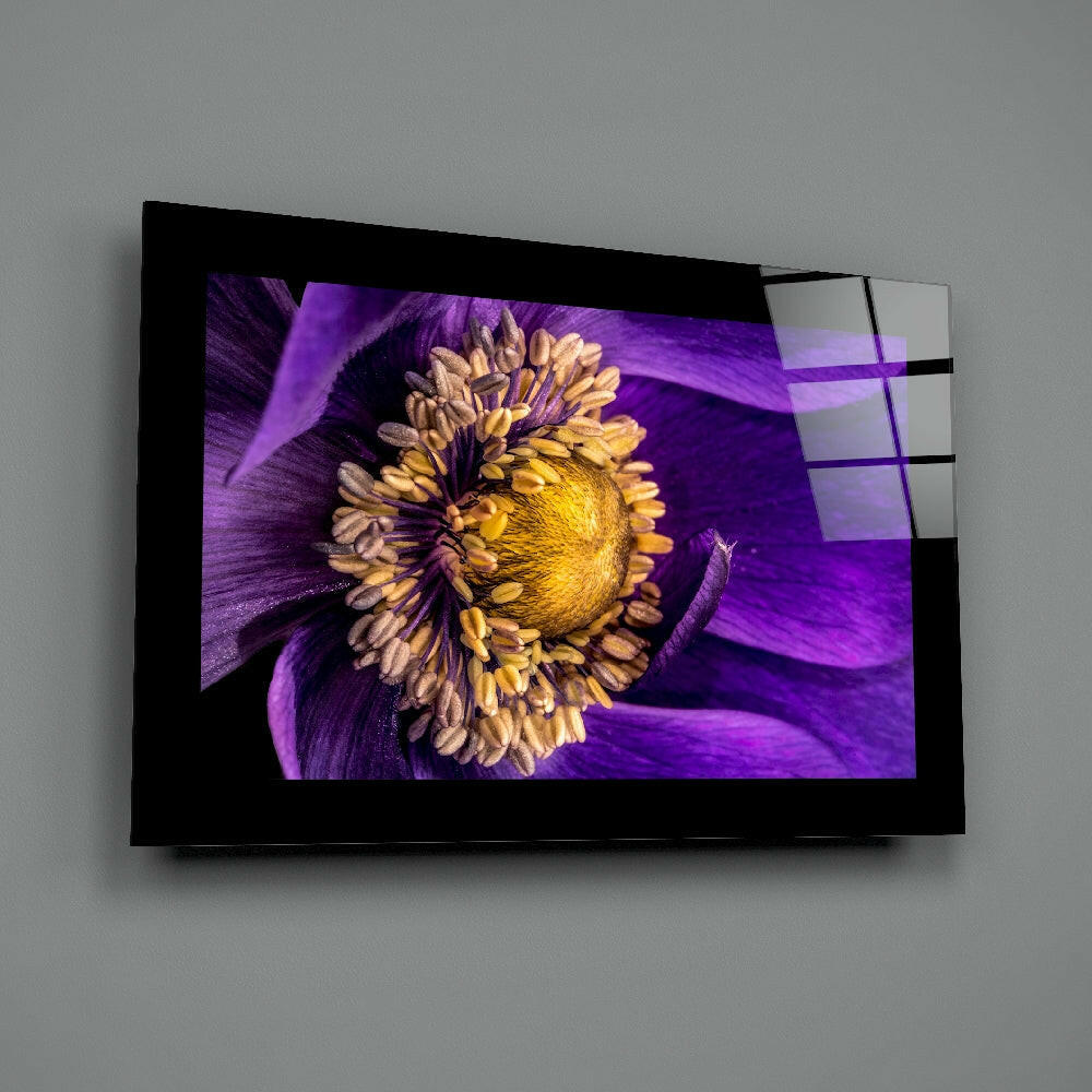 Passionflower Flower Glass Wall Art-1