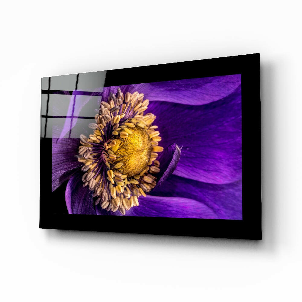 Passionflower Flower Glass Wall Art-0