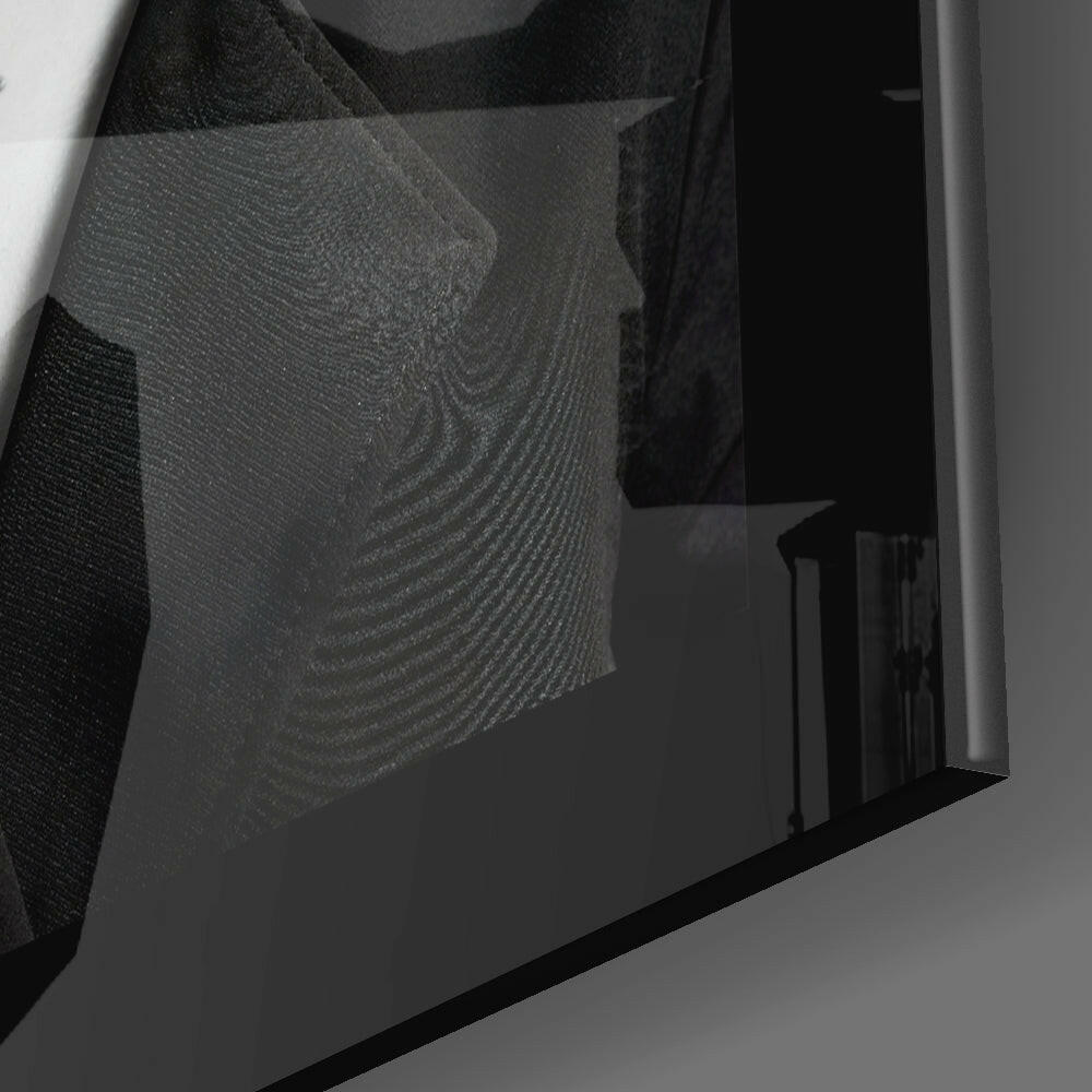Smoke and Woman Glass Wall Art