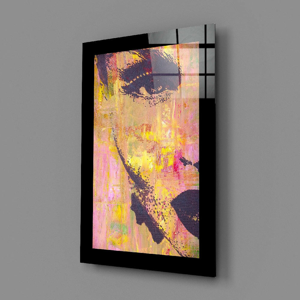 Woman Portrait Glass Wall Art