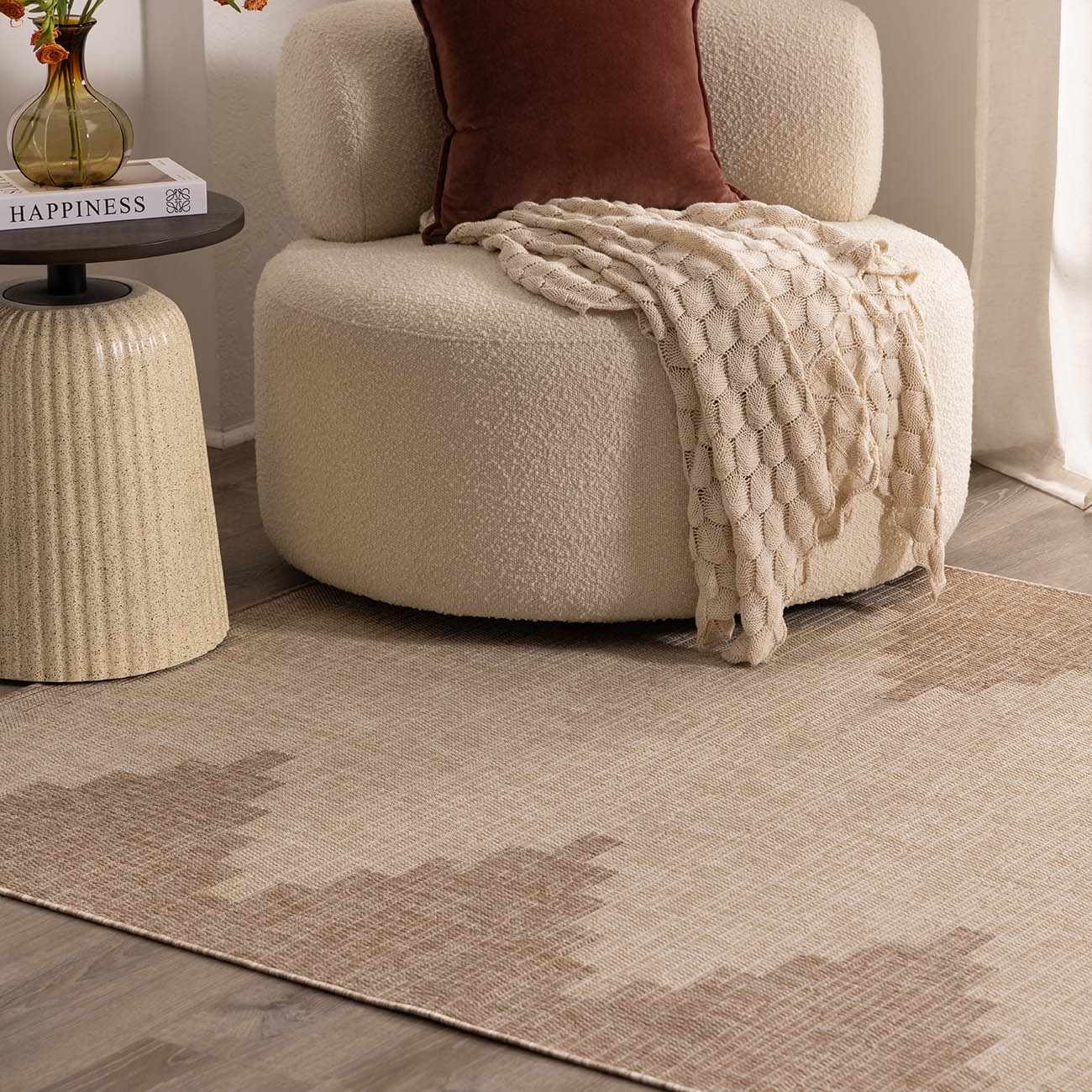 Djugun Beige Indoor & Outdoor Rug-2