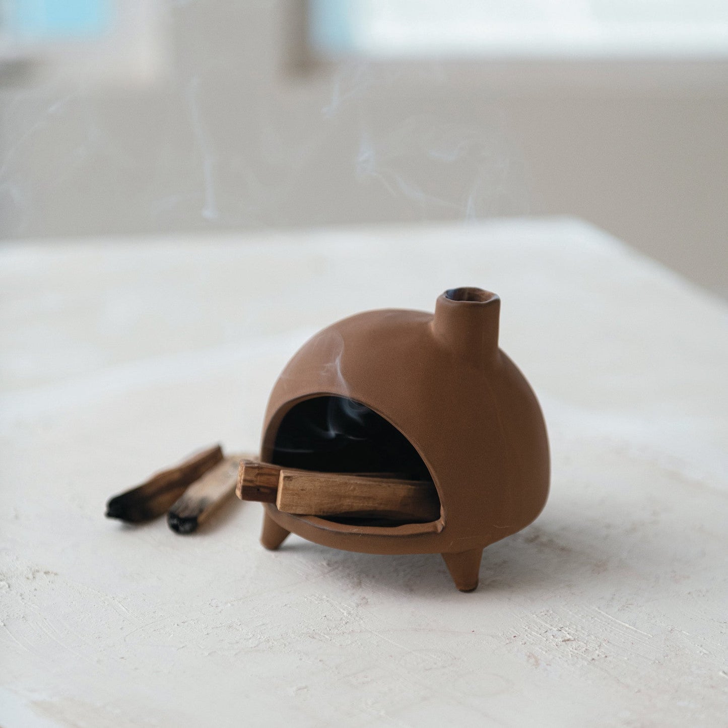 Terracotta Chimney Incense & Smudge Stick Burner