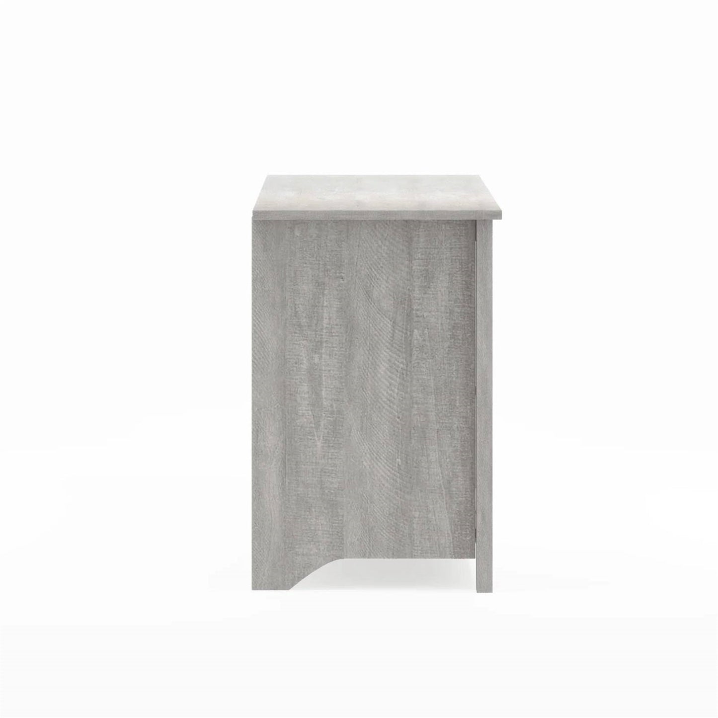 Farmhouse Style TV Stand in Light Grey Oak Wood Finish - for TVs up to 70-inch-2