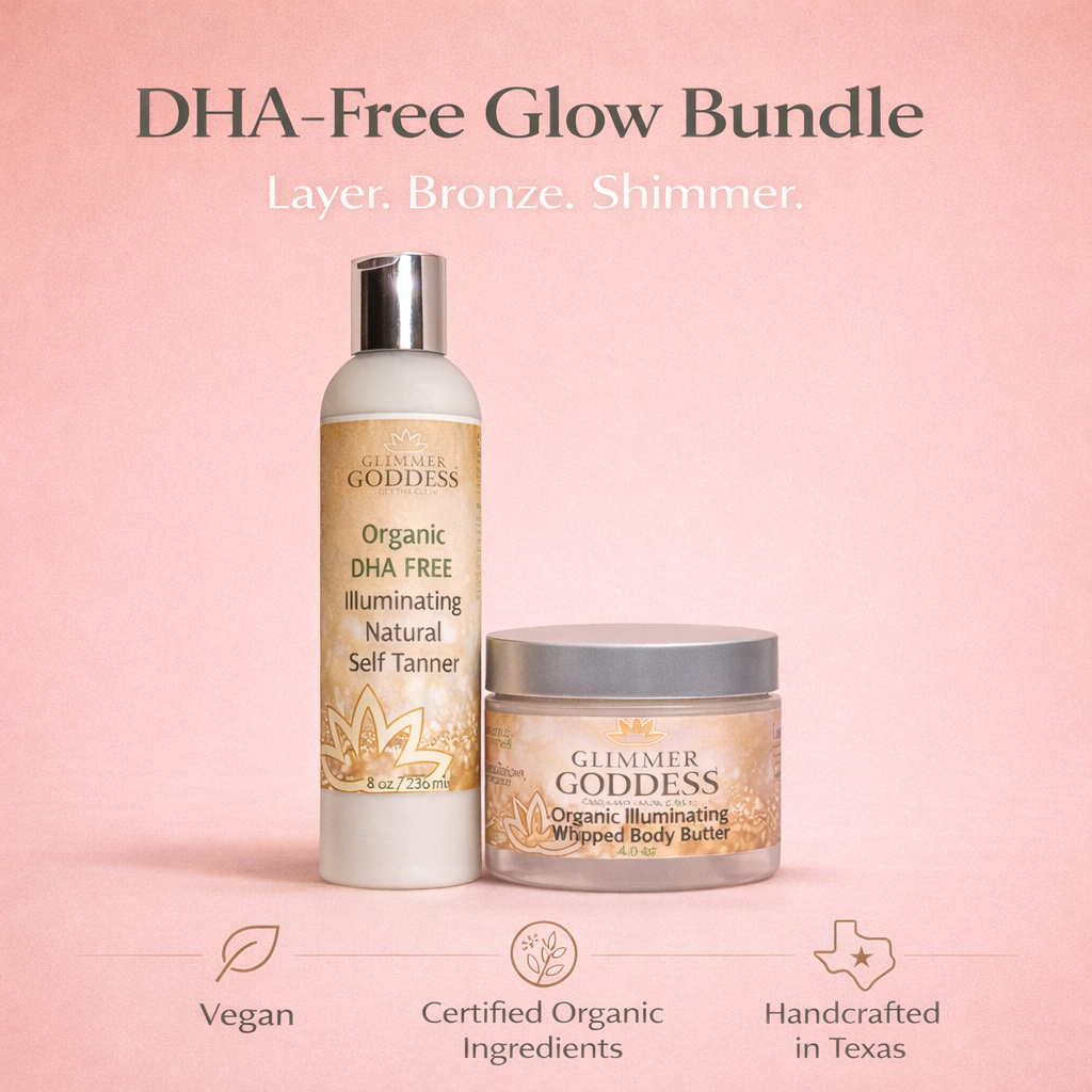Organic DHA-Free Self Tanner + Bronzing Shimmer Bundle