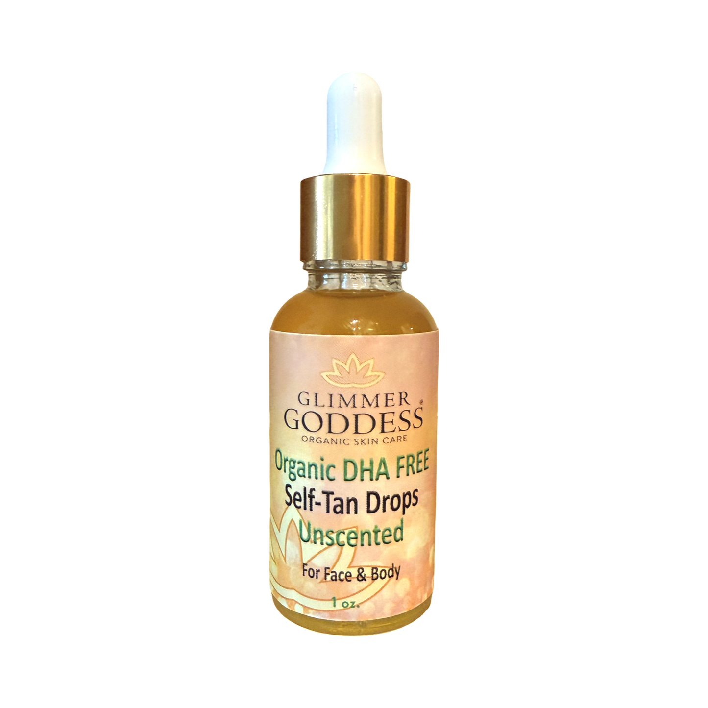 Organic DHA‑Free Tanning Drops – Gradual, No‑Odor Glow