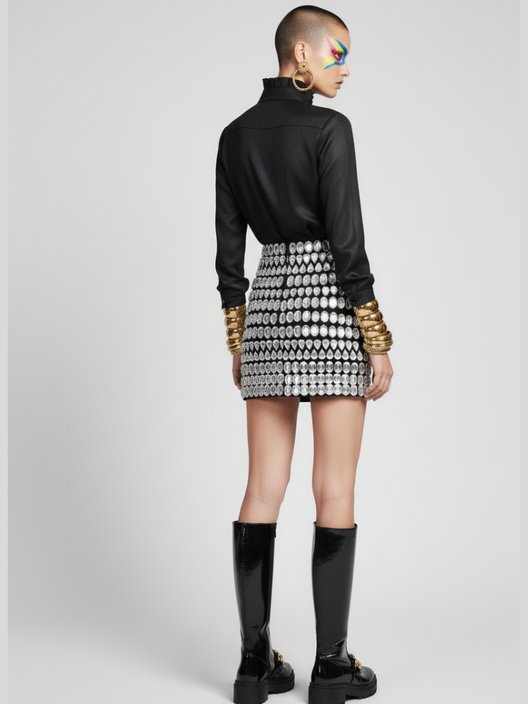 DIAMOND DISTRICT Statement Mini Skirt ECO FASHION BYMANYC ® New York-2