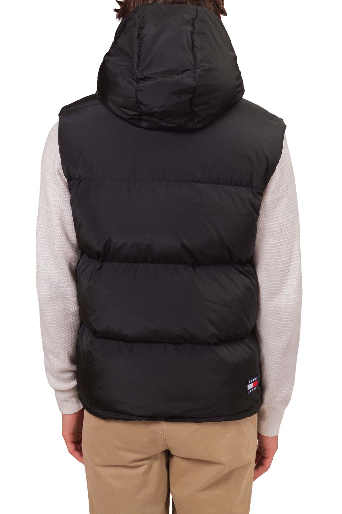 TOMMY JEANS - Men's sleeveless down jacket with removable hood-9