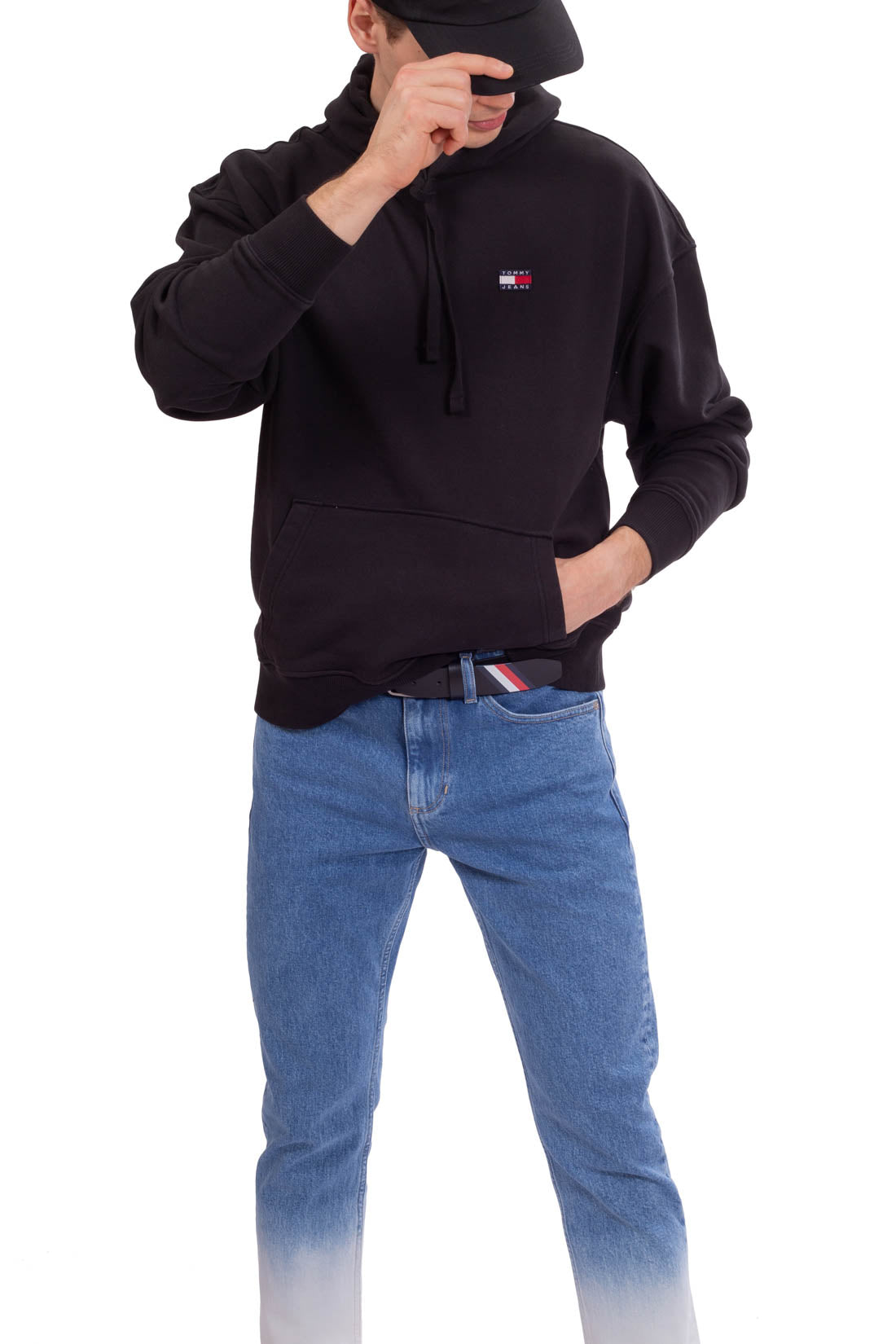 TOMMY JEANS - Men's relaxed hoodie with logo patch-3