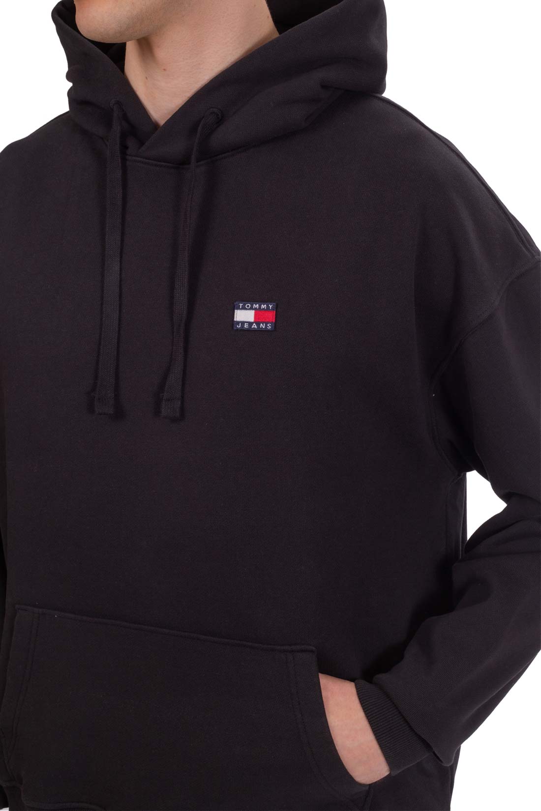TOMMY JEANS - Men's relaxed hoodie with logo patch-4