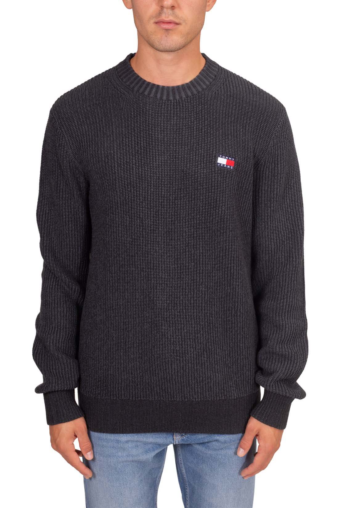 TOMMY JEANS - Men's relaxed long pullover with logo  - Size L-5